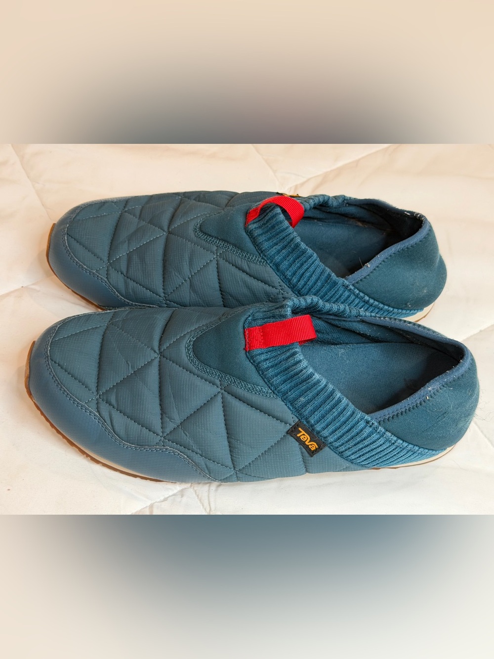 Teva  Ember Moc Slip-Ons Quilted Blue Slipper Shoes Men’s Sz 10